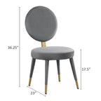 Morden Fort Modern Luxury 5- Piece Round Dining Table and Chair Set