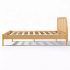 Christopher Knight Home Callahan modern boho houten bedframe met lattenbodem en rotan hoofdbord