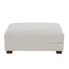 Pouf d’appoint moderne surdimensionné en tissu côtelé