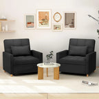 AECOJOY 3-in-1-Schlafsofa-Sessel mit Kissen und verstellbarer Rückenlehne
