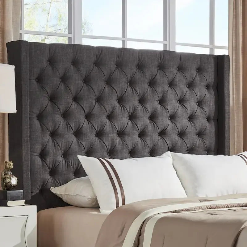 Naples-Kopfteil mit Knopfheftung und Wingback-Design, nur von iNSPIRE Q Artisan