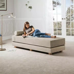 Tagesbett / ausklappbares Schlafsofa in Queen-Size – Microvelours