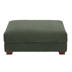 Pouf d’appoint moderne surdimensionné en tissu côtelé