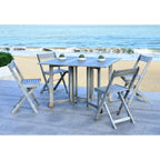 SAFAVIEH Brandy 5-teiliges Outdoor-Esszimmerset – 43 B x 35 T x 29 H