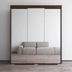 Strick & Bolton Suger 3-door Mirrored Armoire