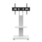 TV Stand for 32-75 TVs, Adjustable Height Mobile TV Cart with Drawer and Wheels for Living Room, Bedroom, Offices -ModernLuxe