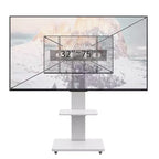 TV Stand for 32-75 TVs, Adjustable Height Mobile TV Cart with Drawer and Wheels for Living Room, Bedroom, Offices -ModernLuxe