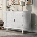 Akzent-Aufbewahrungsschrank Sideboard aus Holz mit Türen mit antikem Muster für Flur, Eingangsbereich, Wohnzimmer und Schlafzimmer