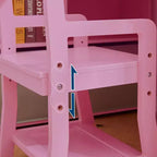 Kinderschreibtisch mit Stuhl-Set für Jungen und Mädchen, hölzerner Kinderschreibtisch mit Bücherregal, Pinnwand, Schrank und Schublade für Kinder von 3–8 Jahren