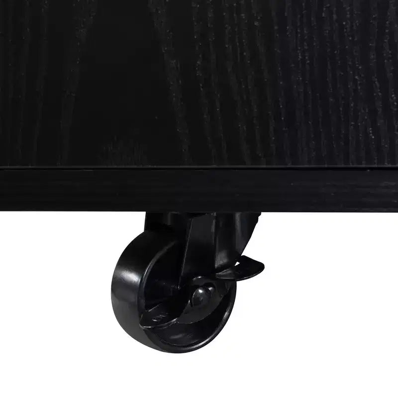 Table basse moderne multifonctionnelle relevable avec rangement dissimulé, 4 tabourets et roulettes, idéale pour les espaces de vie modernes