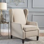Fauteuil inclinable à dossier haut avec mécanisme à pression, rembourré, style classique, meuble d’appoint pour le salon