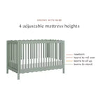 Babyletto Swell 4-in-1 Convertible Crib with Toddler Bed Conversion Kit