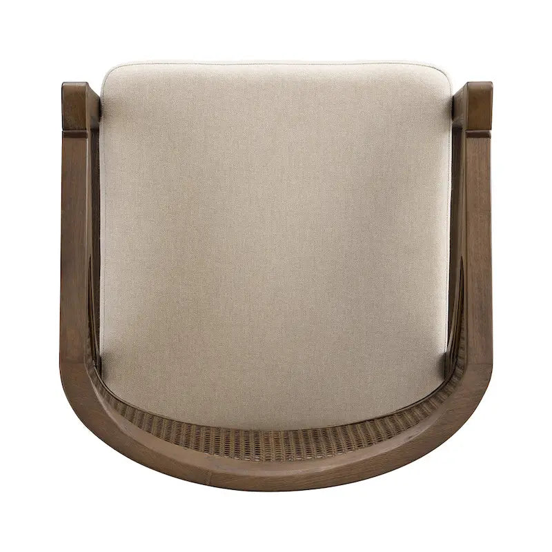 Christopher Knight Home – Chaise de salle à manger rembourrée en cannage (lot de 2)