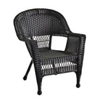 4-teiliges Sitzgruppen-Set aus Korbgeflecht für die Terrasse