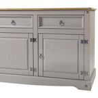 Buffet bahut en bois de 65 pouces, style ferme – Collection Corona