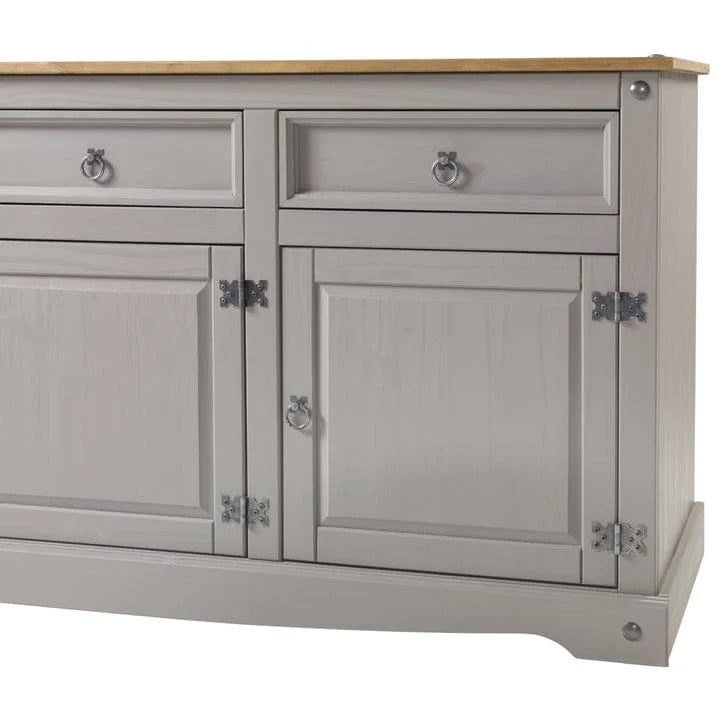 Buffet bahut en bois de 65 pouces, style ferme – Collection Corona