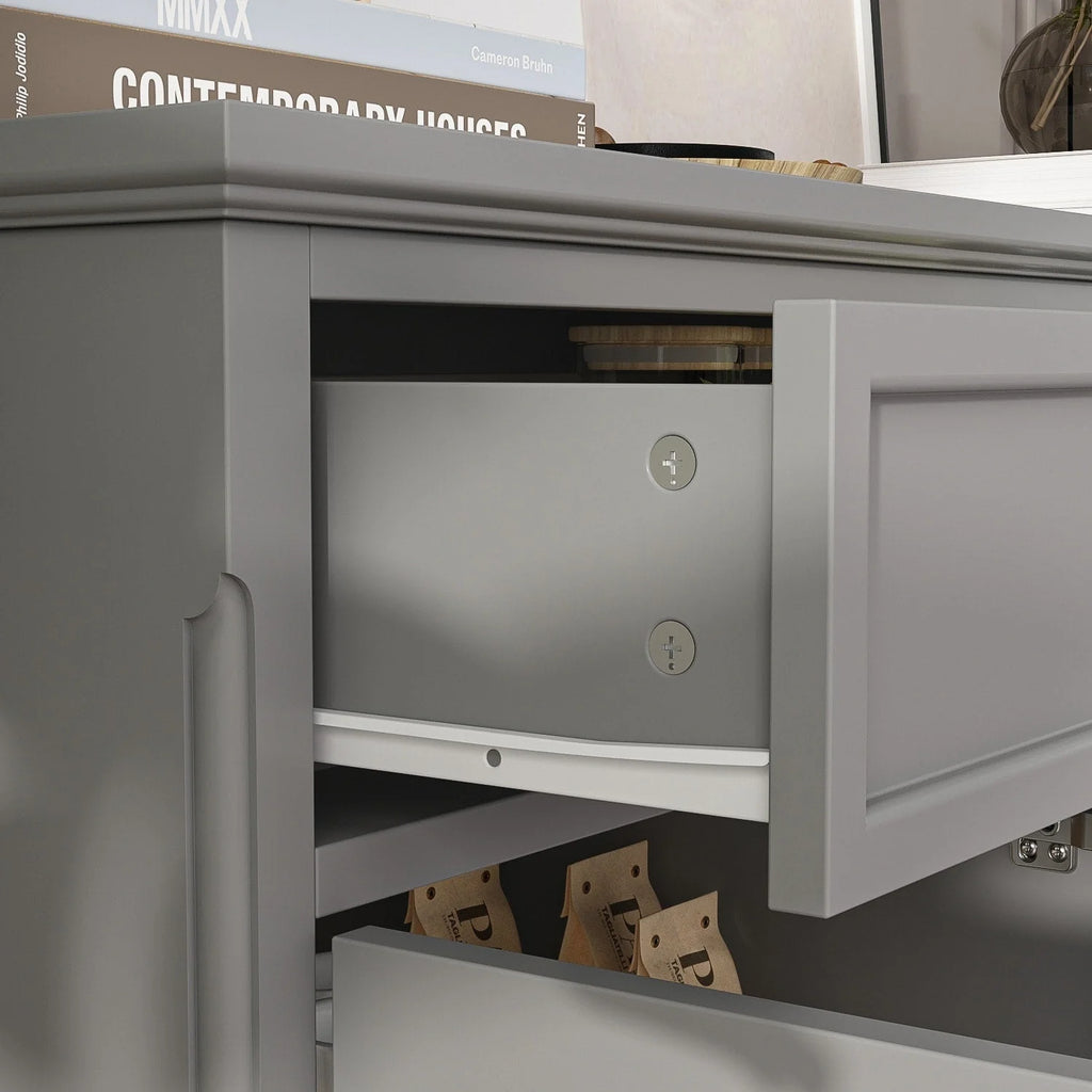 59,1-inch wit buffetdressoir, modern uit het midden van de eeuw, eigentijds, gelakt