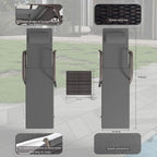 Kullavik 3-teiliges Outdoor-Loungesessel-Set