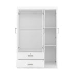 3-Door Wardrobe with 2 Drawers