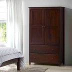 Kleiderschrank aus Massivholz mit 2 Türen – 41 x 72 x 22