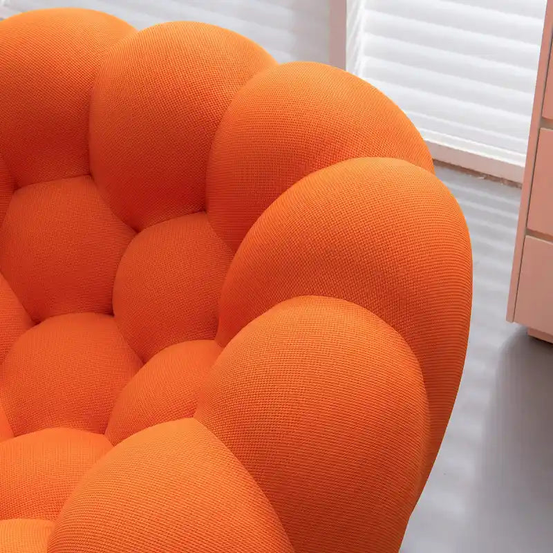 Canapé incurvé Bubble paresseux 2 places, en forme de nid d'abeilles, avec tissu textile 3D, pour salon, appartement
