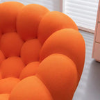 Canapé incurvé Bubble paresseux 2 places, en forme de nid d'abeilles, avec tissu textile 3D, pour salon, appartement