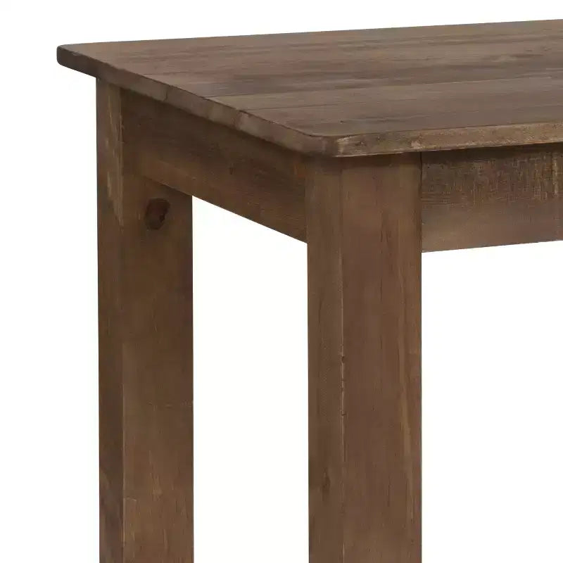 Table de salle à manger de ferme rectangulaire en pin massif Flash Furniture, 46 x 30