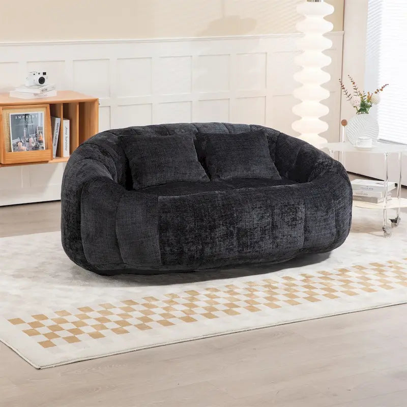 Fauteuil poire en chenille, canapé relaxant