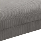 Pouf d’appoint moderne surdimensionné en tissu côtelé