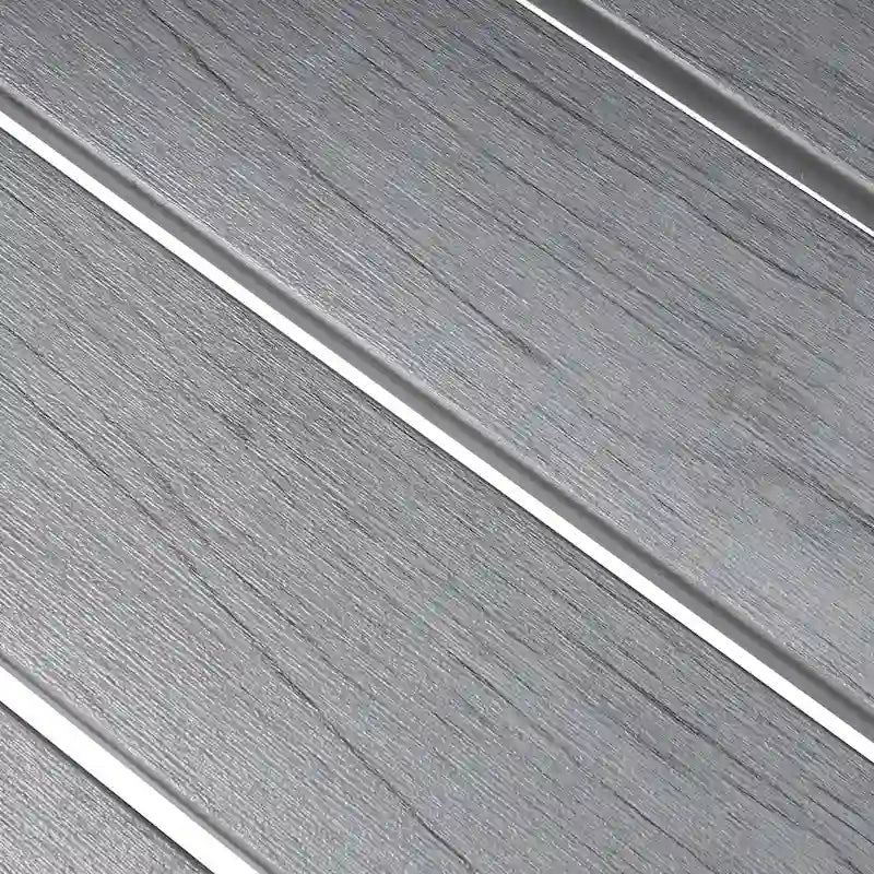 5/7-teiliges Aluminium-Essset für die Terrasse mit stapelbaren Stühlen und ausziehbarem Tisch