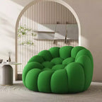 119-cm-Bubble-Bodensofa mit geschwungenem Design, 3D-Sitzsack für das Wohnzimmer, Grün