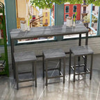Ensemble de table de bar avec 3 tabourets