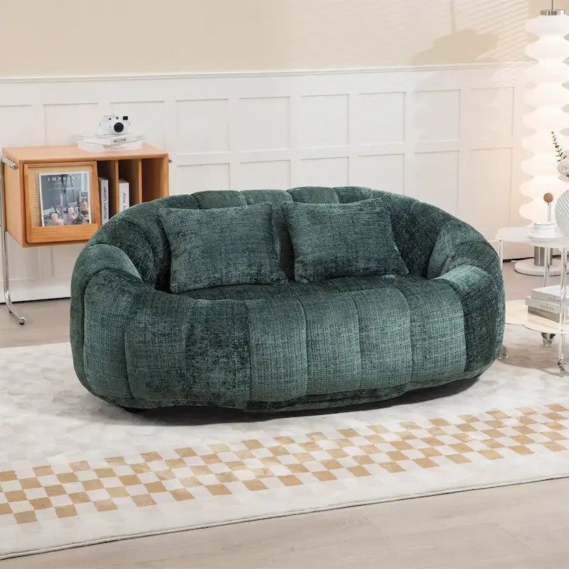 Fauteuil poire en chenille, canapé relaxant