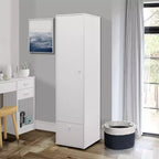 Kings Brand Furniture Corry kledingkast met opbergruimte, wit