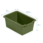 Meuble mobile à plateaux avec casiers et 15 bacs frontaux à ouverture en forme de cuillère, 3 x 4, mobilier pour enfants