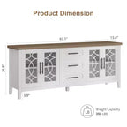 Meubles TV avec tiroirs de rangement, meuble de divertissement TV, console TV pour le salon ou la chambre, armoire de rangement