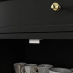 59,1-inch wit buffetdressoir, modern uit het midden van de eeuw, eigentijds, gelakt