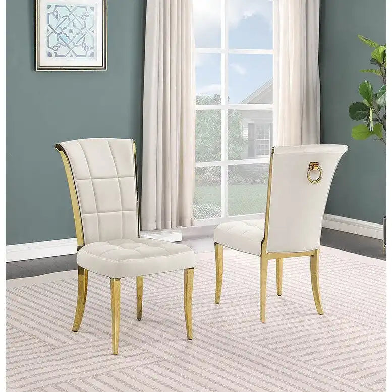 Best Quality Furniture D325-SC324-7 ronde eetkamerset met 5 delen