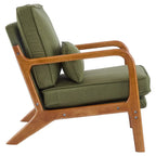 Moderner gepolsterter Akzentstuhl im Mid-Century-Stil