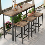 Ensemble de table de bar avec 3 tabourets
