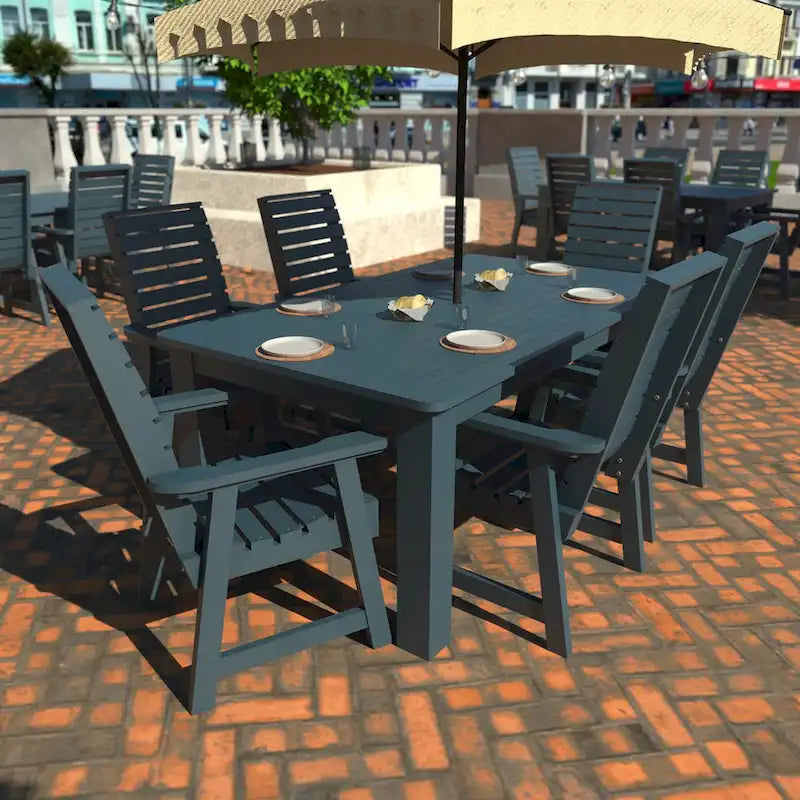 HIGHWOOD PROFESSIONAL 7-teiliges Garten-Ess-Set 42x72