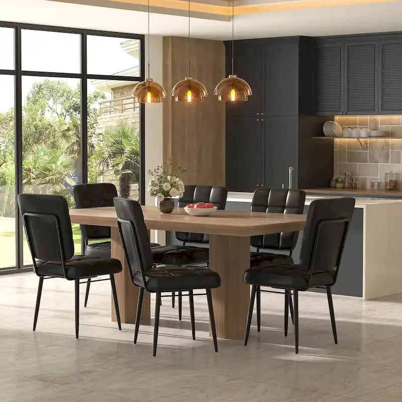Moderne Esszimmerstühle, 2er-/4er-/6er-/8er-Set, gepolsterte Küchenstühle mit dicker Polsterung für das Esszimmer
