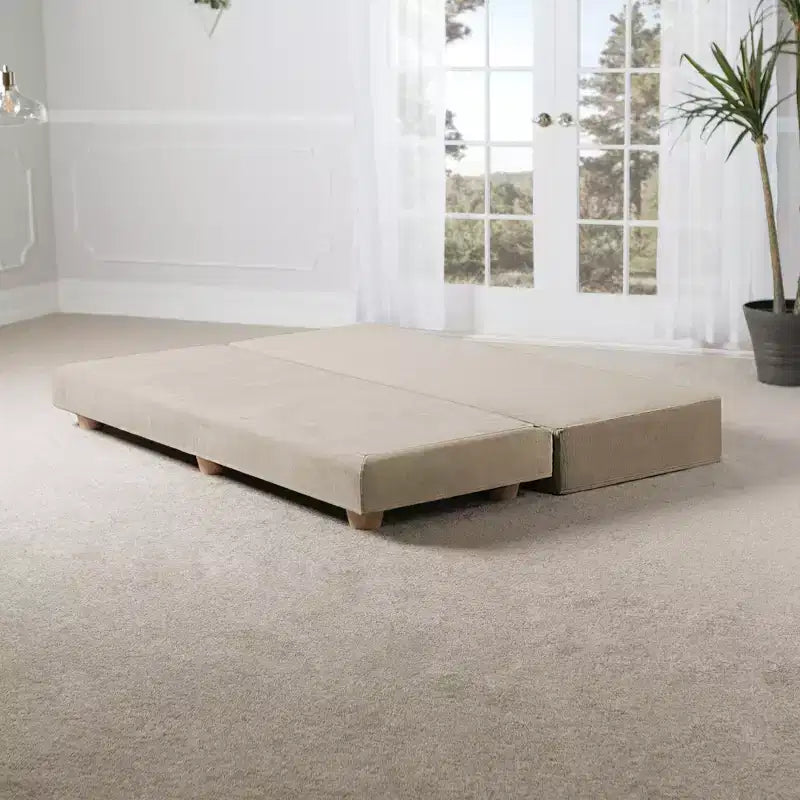 Tagesbett / ausklappbares Schlafsofa in Queen-Size – Microvelours