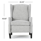 Fauteuil inclinable à dossier haut avec mécanisme à pression, rembourré, style classique, meuble d’appoint pour le salon