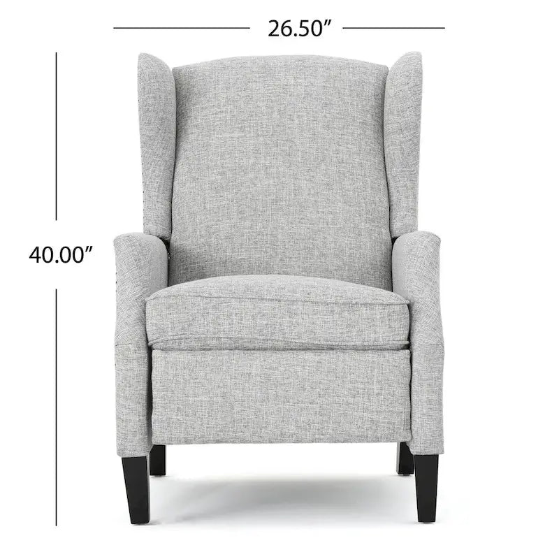 Fauteuil inclinable à dossier haut avec mécanisme à pression, rembourré, style classique, meuble d’appoint pour le salon