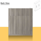 Modern Freestanding Solid Wood Wardrobe Closet With Storage Shelves
