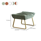Fauteuil à bascule moderne en velours, ergonomique et rembourré, pour chambre de bébé