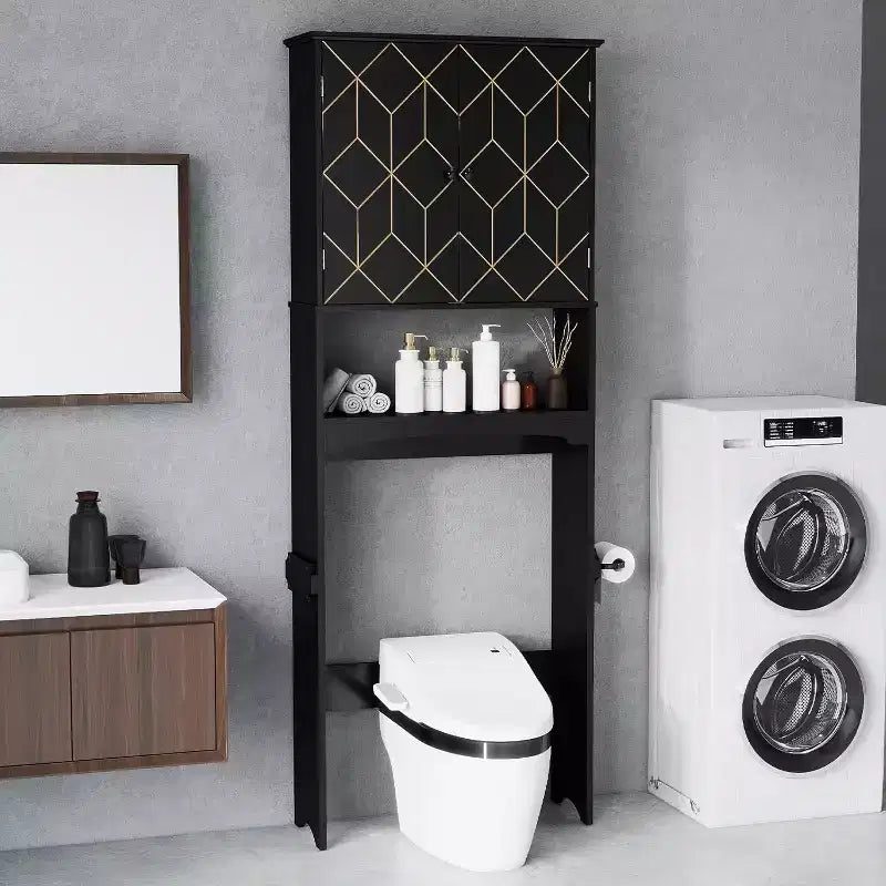 Stauraumschrank über der Toilette, platzsparend, für das Badezimmer