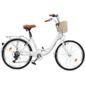 Moasis24/ 26-Zoll-Cruiser-Fahrrad mit 7 Gängen, verstellbarem Durchstieg, Pendlerfahrrad