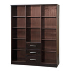 Palace Imports Cosmo kledingkast met 3 deuren, 100% massief hout, met deuren van massief hout of spiegelglas